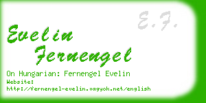 evelin fernengel business card